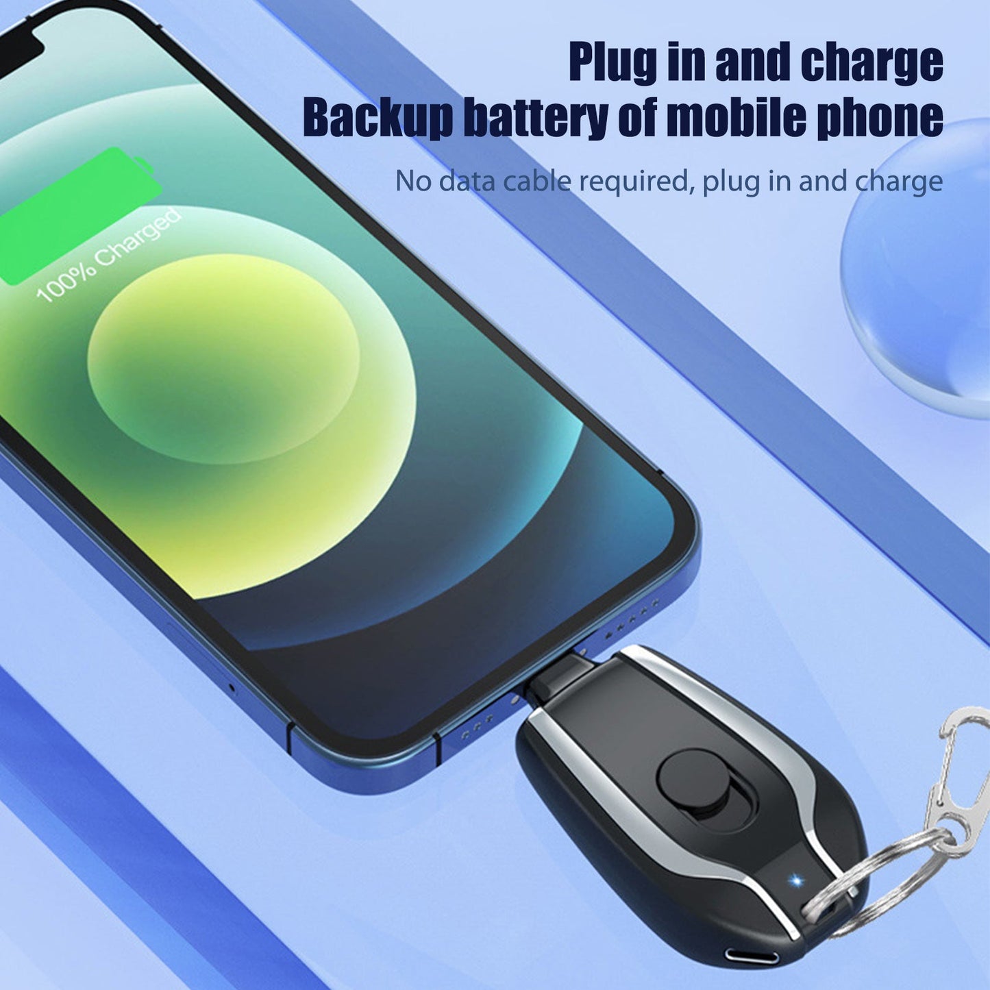 Portable Keychain Charger (1500 MaH)