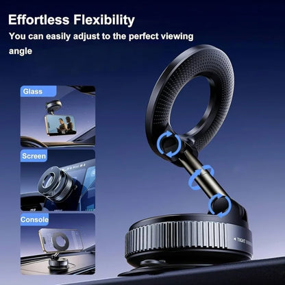 Foldable Magnetic Car Phone Holder | 360° Rotating Suction Mount | Universal